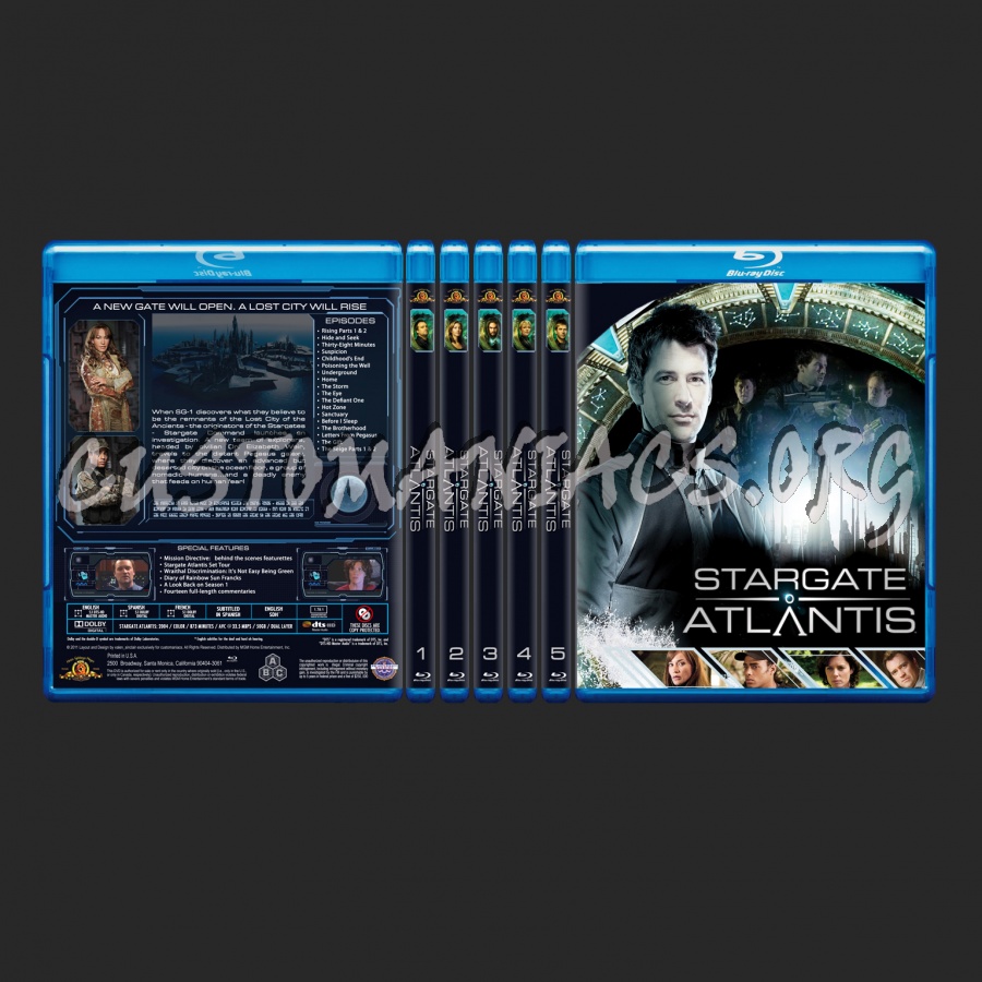 Stargate Atlantis blu-ray cover