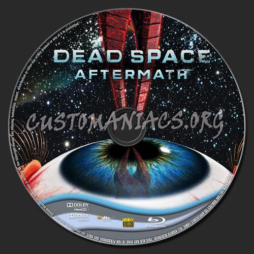 Dead Space: Aftermath blu-ray label