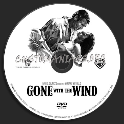 Gone With The Wind dvd label