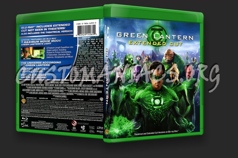 Green Lantern Extended Cut blu-ray cover