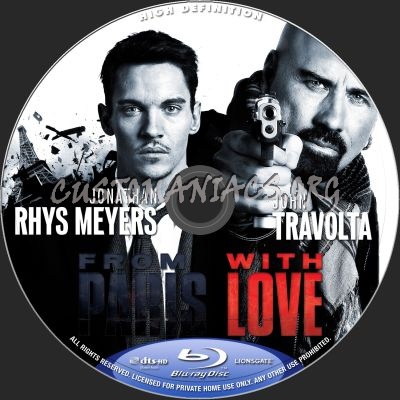 From Paris With Love blu-ray label