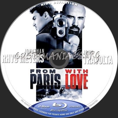 From Paris With Love blu-ray label