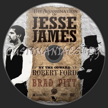 The Assassination of Jesse James by The Coward Robert Ford dvd label