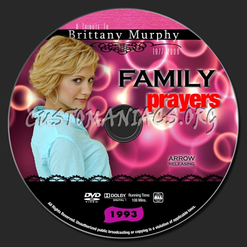 Brittany Murphy - Family Prayers dvd label