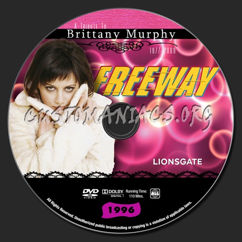 Brittany Murphy - Freeway dvd label