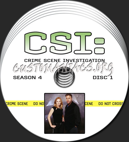 CSI - Las Vegas - Season 4 dvd label