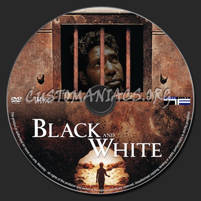 Black And White dvd label