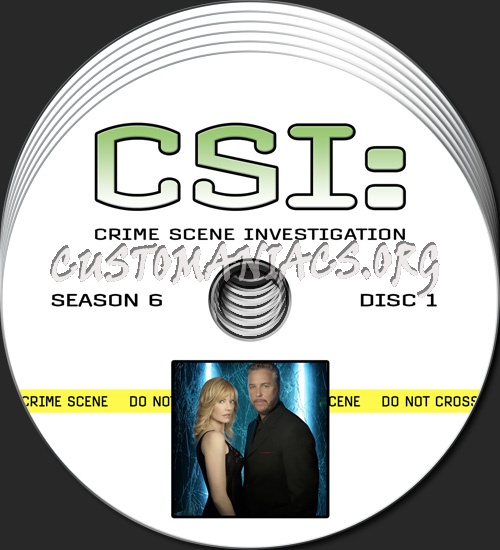 CSI - Las Vegas - Season 6 dvd label