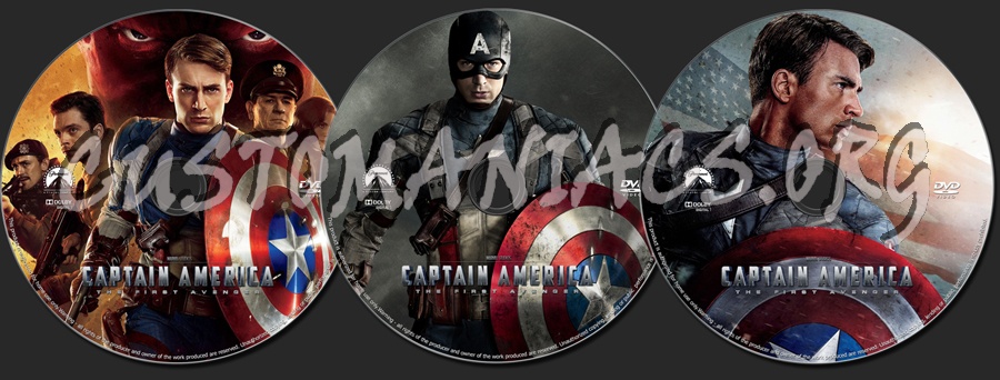 Captain America - The First Avenger dvd label