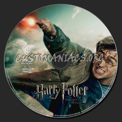 Harry Potter and the Deathly Hallows Part 2 blu-ray label