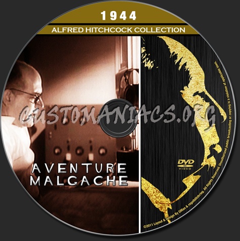 Alfred Hitchcock Collection - Aventure Malgache dvd label