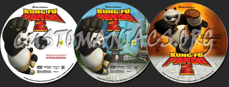 Kung Fu Panda 2 dvd label