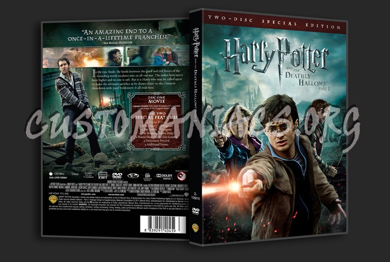 Harry Potter and the Deathly Hallows Part 2 dvd cover