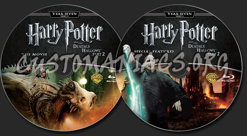 Harry Potter and the Deathly Hallows Part 2 blu-ray label