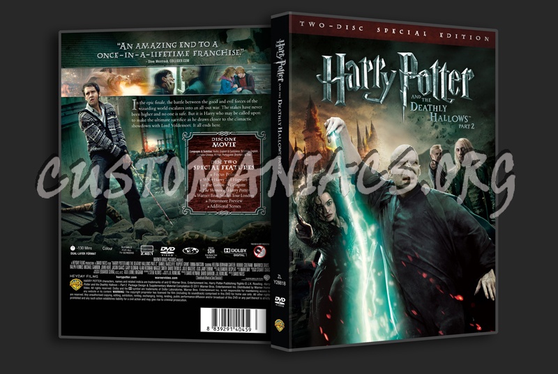 Harry Potter and the Deathly Hallows Part 2 dvd cover