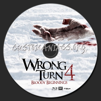 Wrong Turn 4 Bloody Beginnings blu-ray label