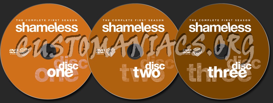 Shameless Season 1 dvd label