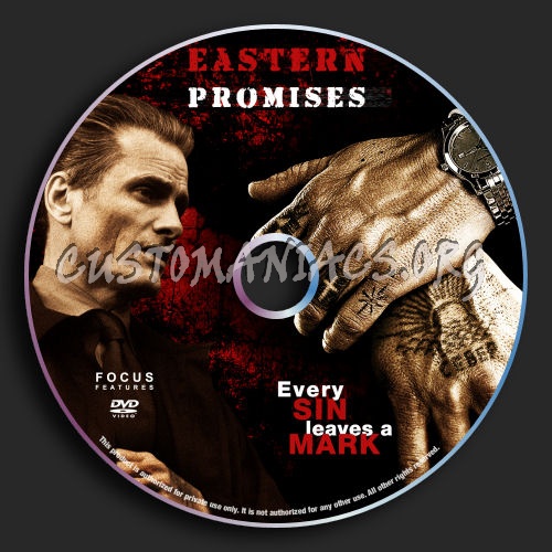 Eastern Promises dvd label