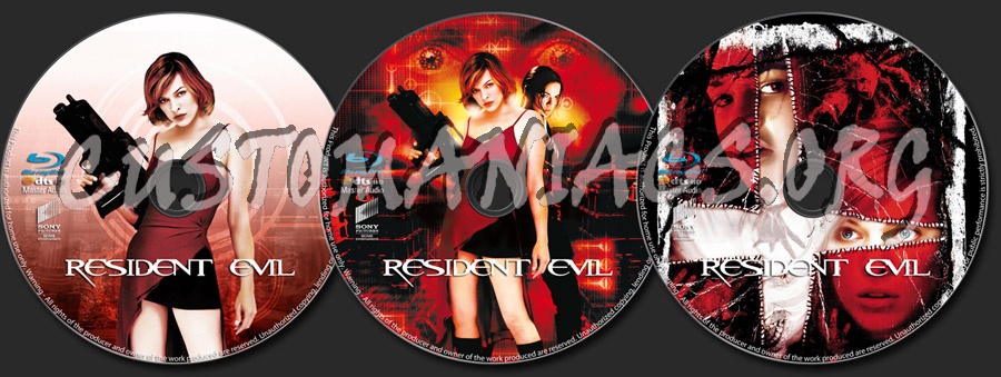 Resident Evil blu-ray label