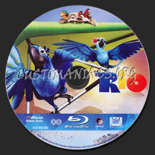 Rio Blu-ray Label - Dvd Covers & Labels By Customaniacs, Id: 150250 