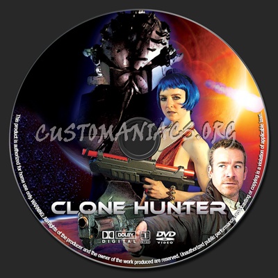 Clone Hunter dvd label