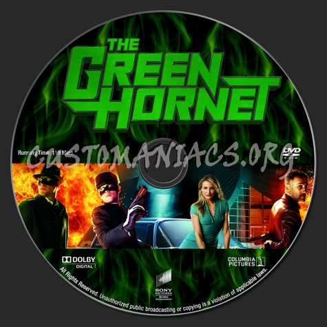 The Green Hornet dvd label