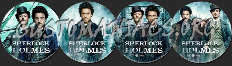 Sherlock Holmes (2009) dvd label