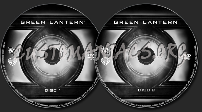 Green Lantern dvd label