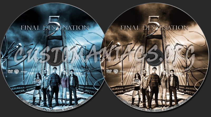 Final Destination 5 dvd label