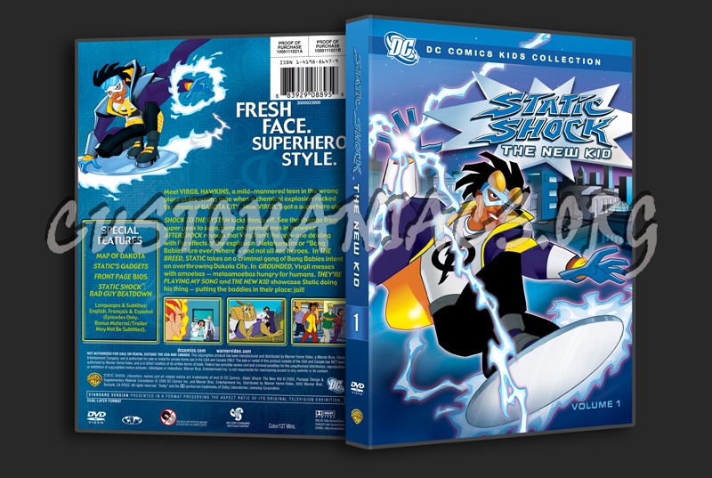 Static Shock The New Kid Volume 1 dvd cover