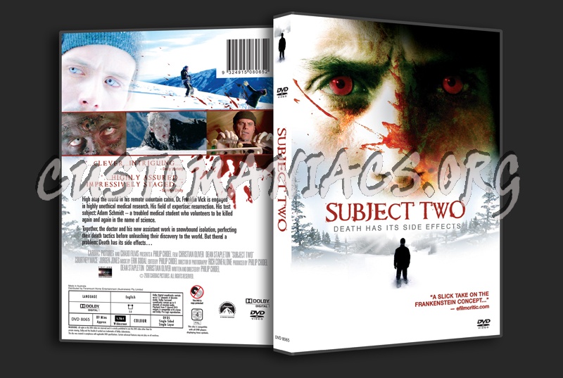 Subject Two dvd cover