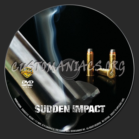 Sudden Impact dvd label