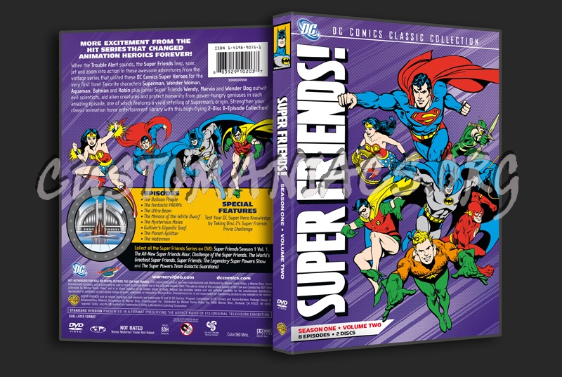 Super Friends! Season 1 Volume 2 dvd cover