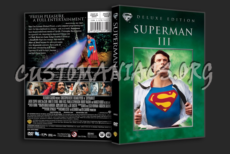 Superman 3 dvd cover