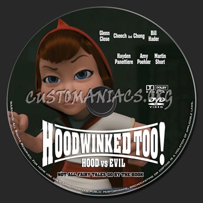 Hoodwinked Too! Hood VS. Evil dvd label