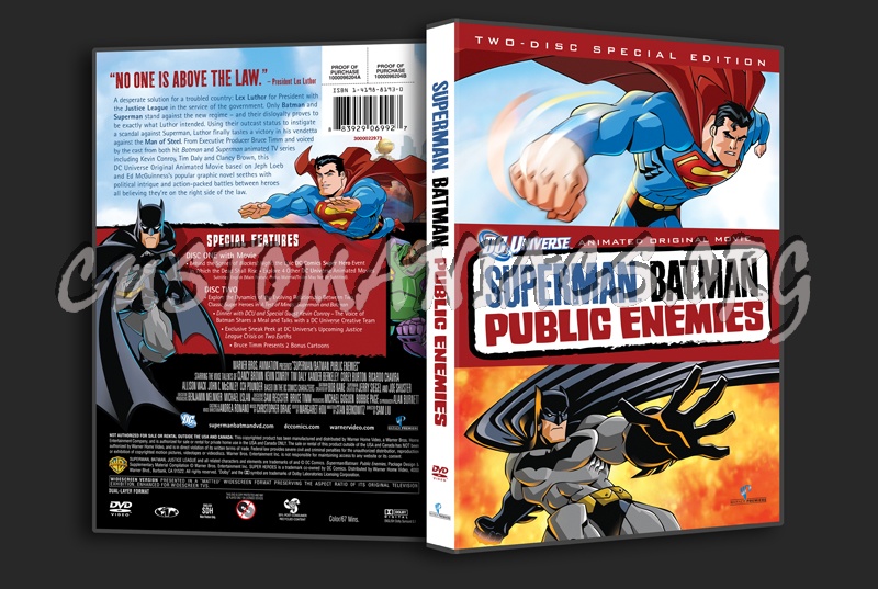 Superman  Batman Public Enemies dvd cover