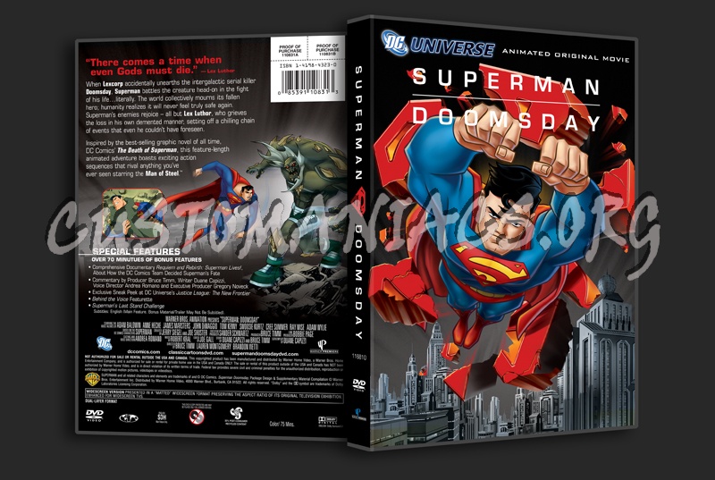 Superman Doomsday dvd cover