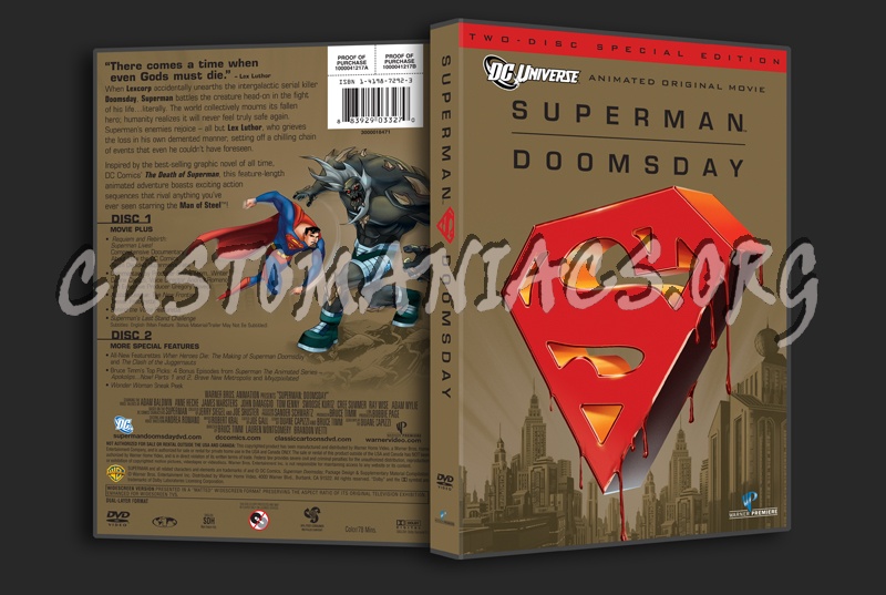 Superman Doomsday dvd cover