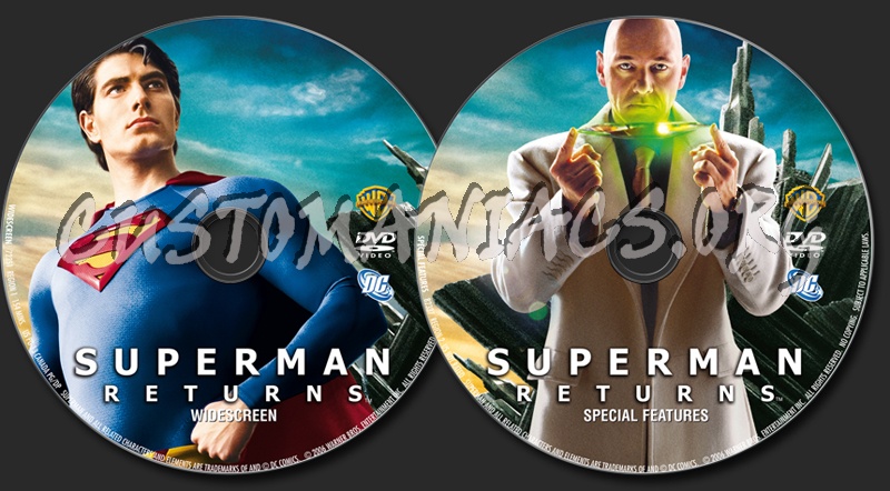 Superman Returns dvd label