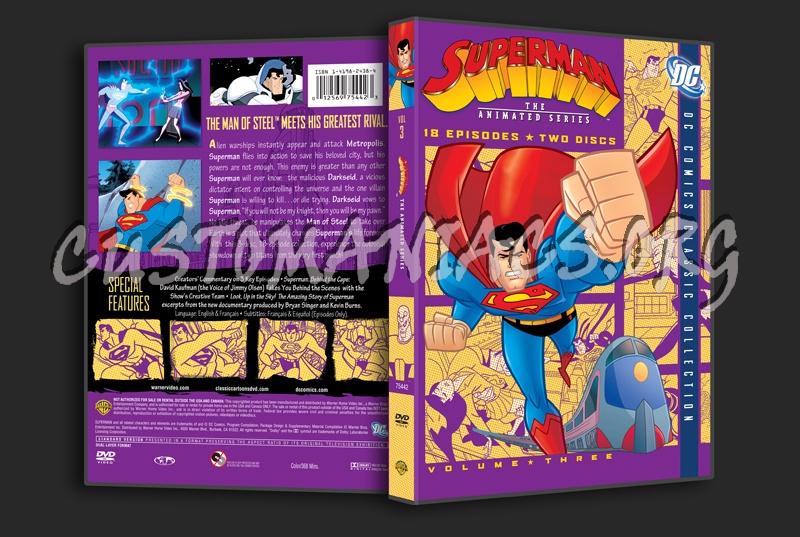 Superman The Animated Series Volume 3 dvd cover