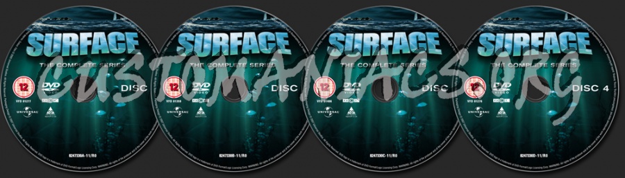 Surface The Complete Series dvd label