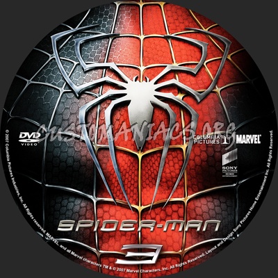 Spider-man 3 dvd label