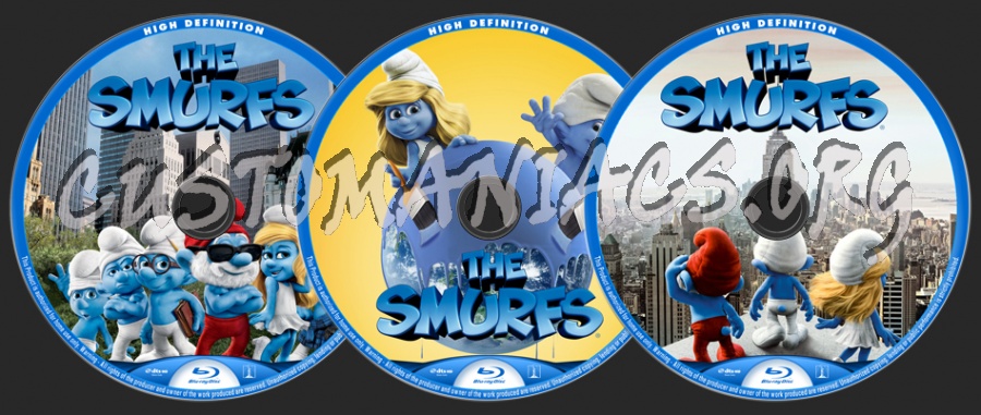 The Smurfs blu-ray label