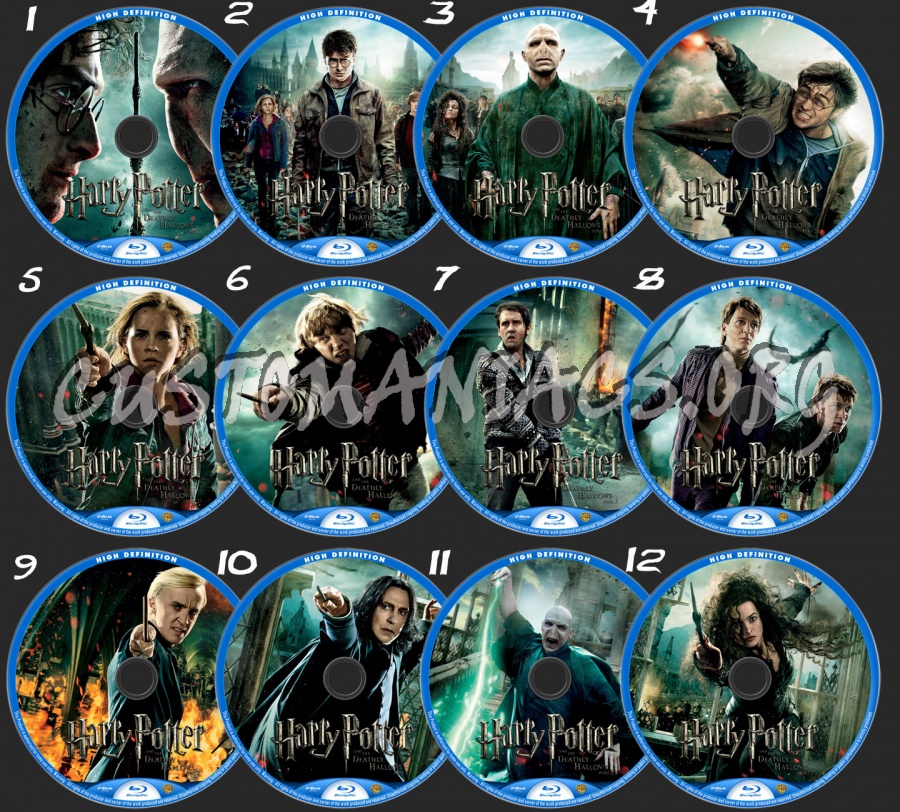 Harry Potter and the Deathly Hallows Part 2 blu-ray label