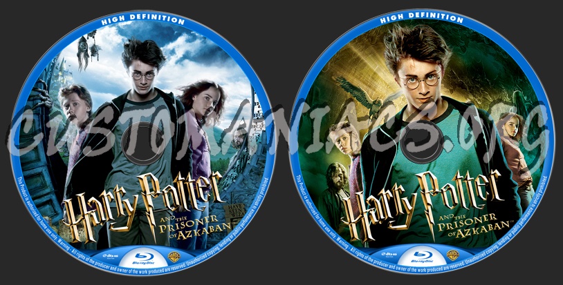 Harry Potter and  the Prisoner of Azkaban blu-ray label