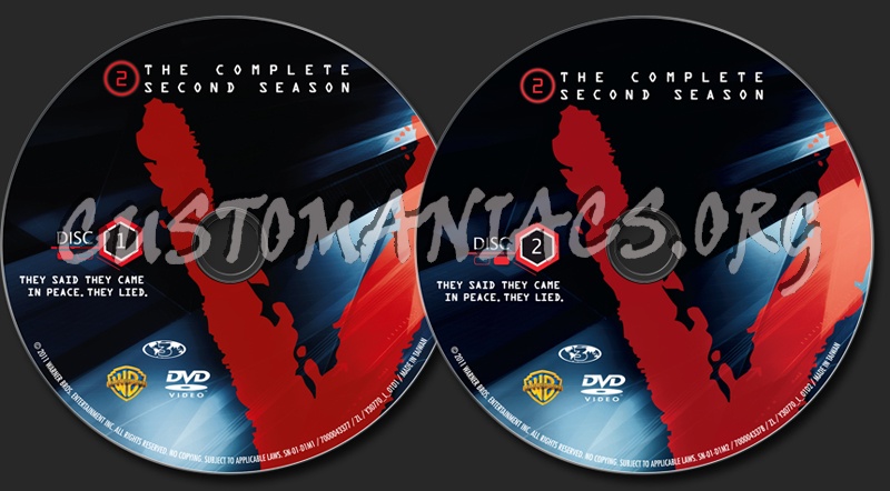 V Season 2 dvd label