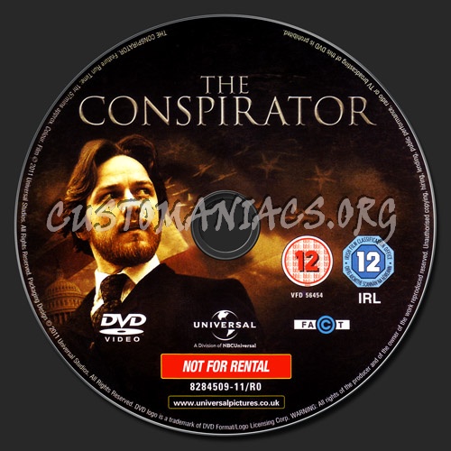 The Conspirator dvd label