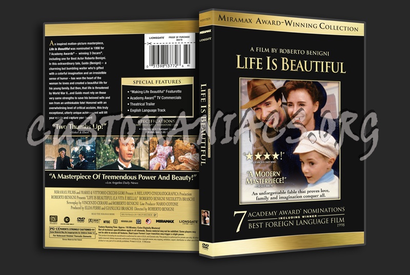 Life Is Beautiful dvd cover