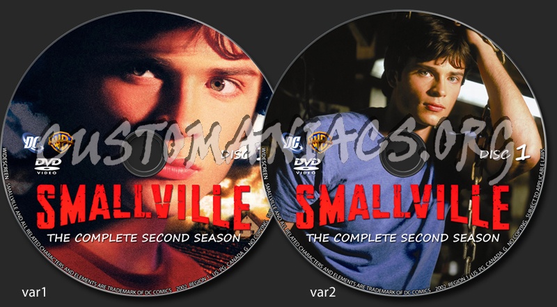 Smallville Season 2 dvd label