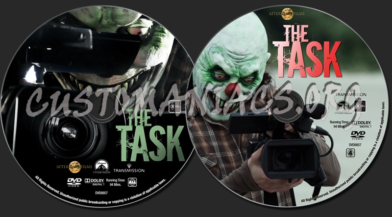 The Task dvd label